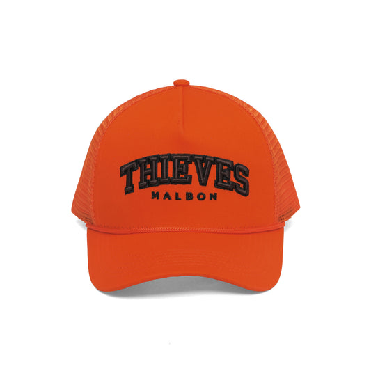 100 Thieves x Malbon Wrangler Rope Trucker Hat - Orange