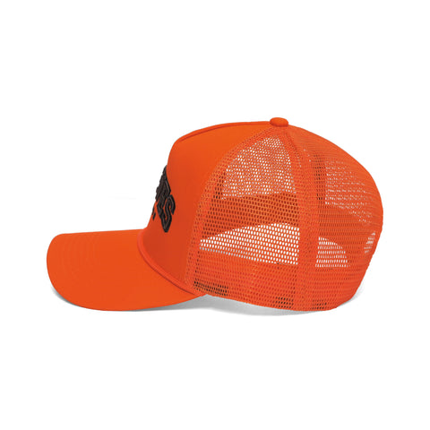 100 Thieves x Malbon Wrangler Rope Trucker Hat - Orange