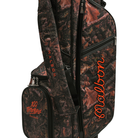 100 Thieves x Malbon Woodsman Golf Bag - Tree Camo