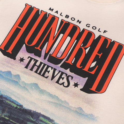 100 Thieves x Malbon Horizon Tee - Cream