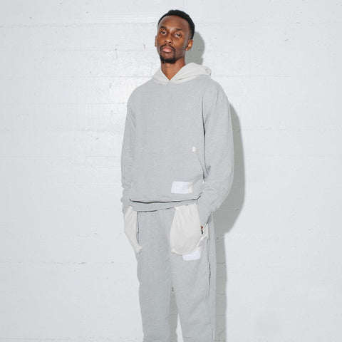 model in Bristol Studio Reversible Hoodie and Sweatpant