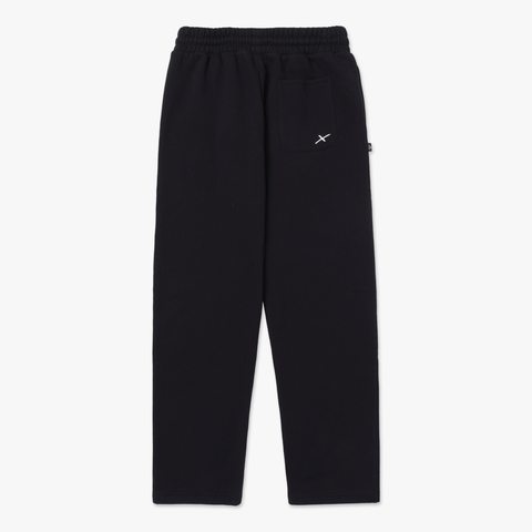 Back of Foundations FW'24 Open Leg Sweatpant - Black