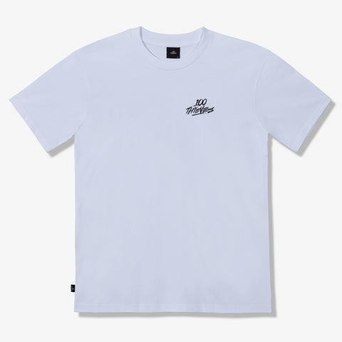 100 Thieves Foundation midweight combed cotton jersey T-shirt in white