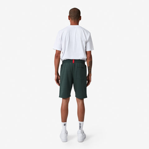 Back of 100 Thieves Foundation slim fit sweat short in alpine