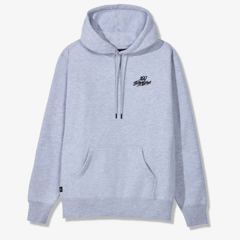 100 Thieves Foundation heavyweight grey fleece hoodie