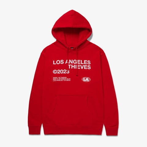 Sans Serif Hoodie - Red