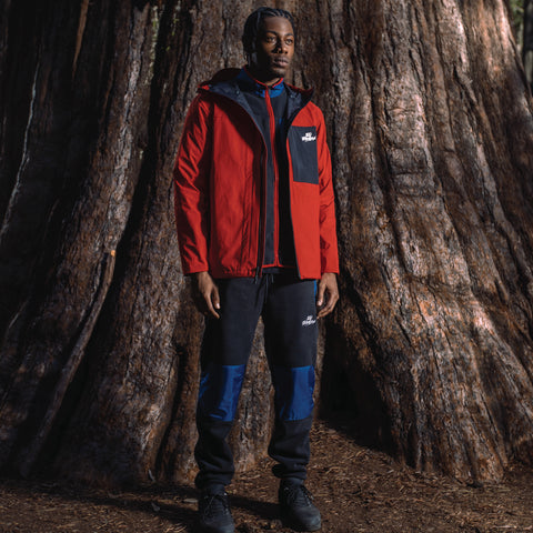 FW'22 Tech Jacket - Red on model